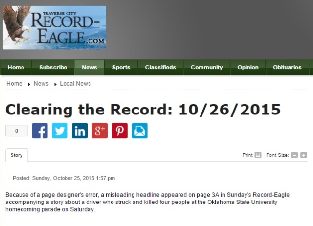 Clearing record